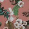 1 Yard Stretch Cotton Sateen Salmon Flamingos and Leaves Balance of Unity Print Fabric